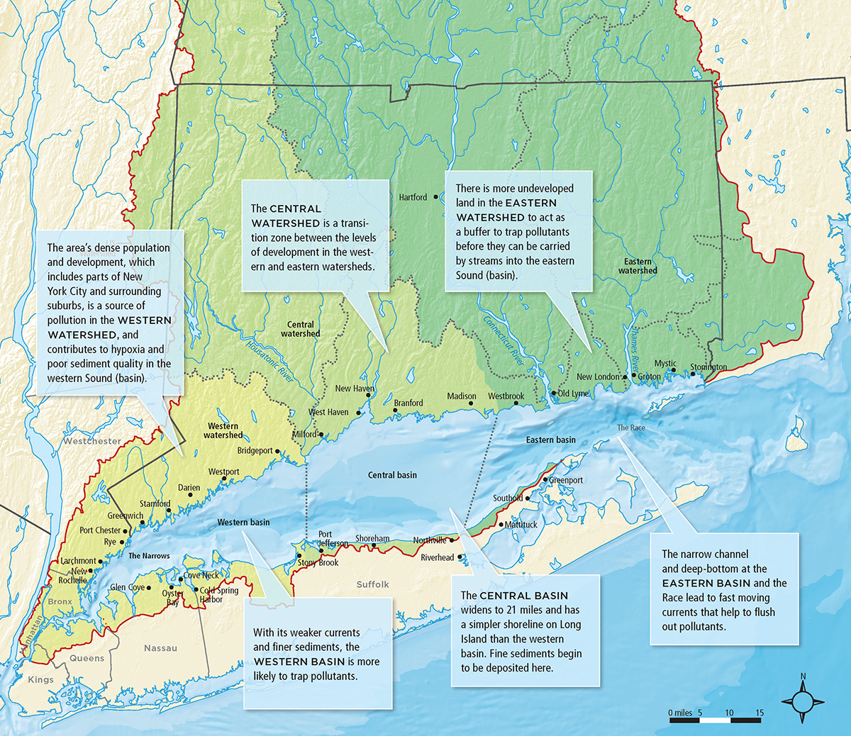 Map of Long Island Sound Map of Long Island Sound